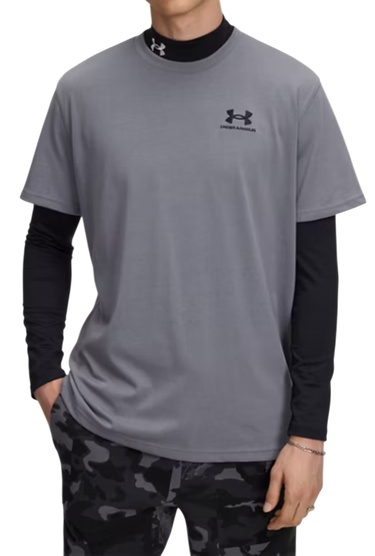 Tričko Under Armour Under Armour M Logo Heavyweight Short Sleeve T-Shirt Šedá | 1373997-024, 0