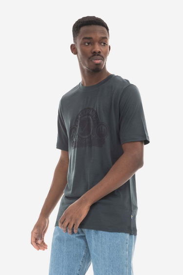 Tričko FJÄLLRÄVEN Abisko Wool Classic T-Shirt With Print Zelené | F84117.555, 0