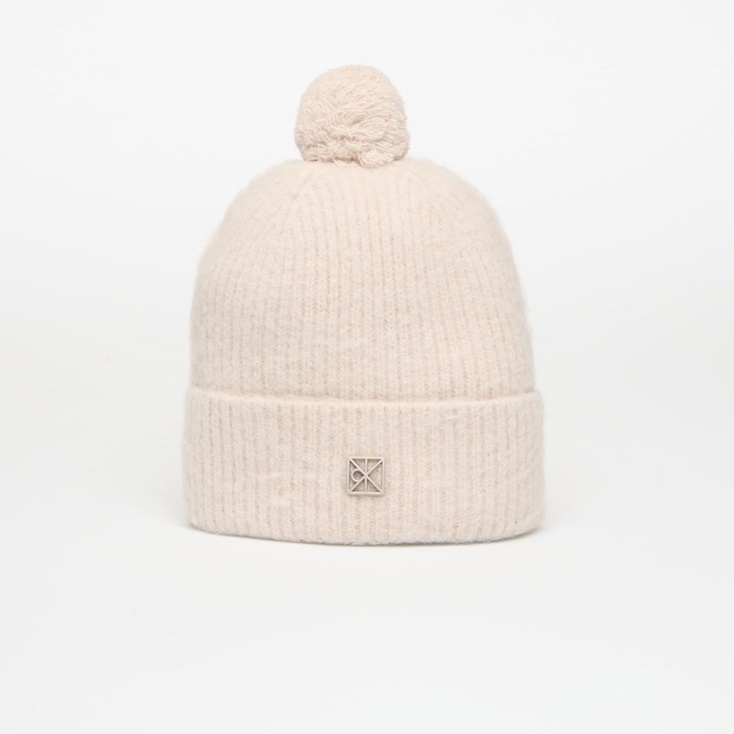 Kulicha CALVIN KLEIN Emblem Brushed Pom-pom Hat Universal Béžová | LV04D8067G RMU, 0