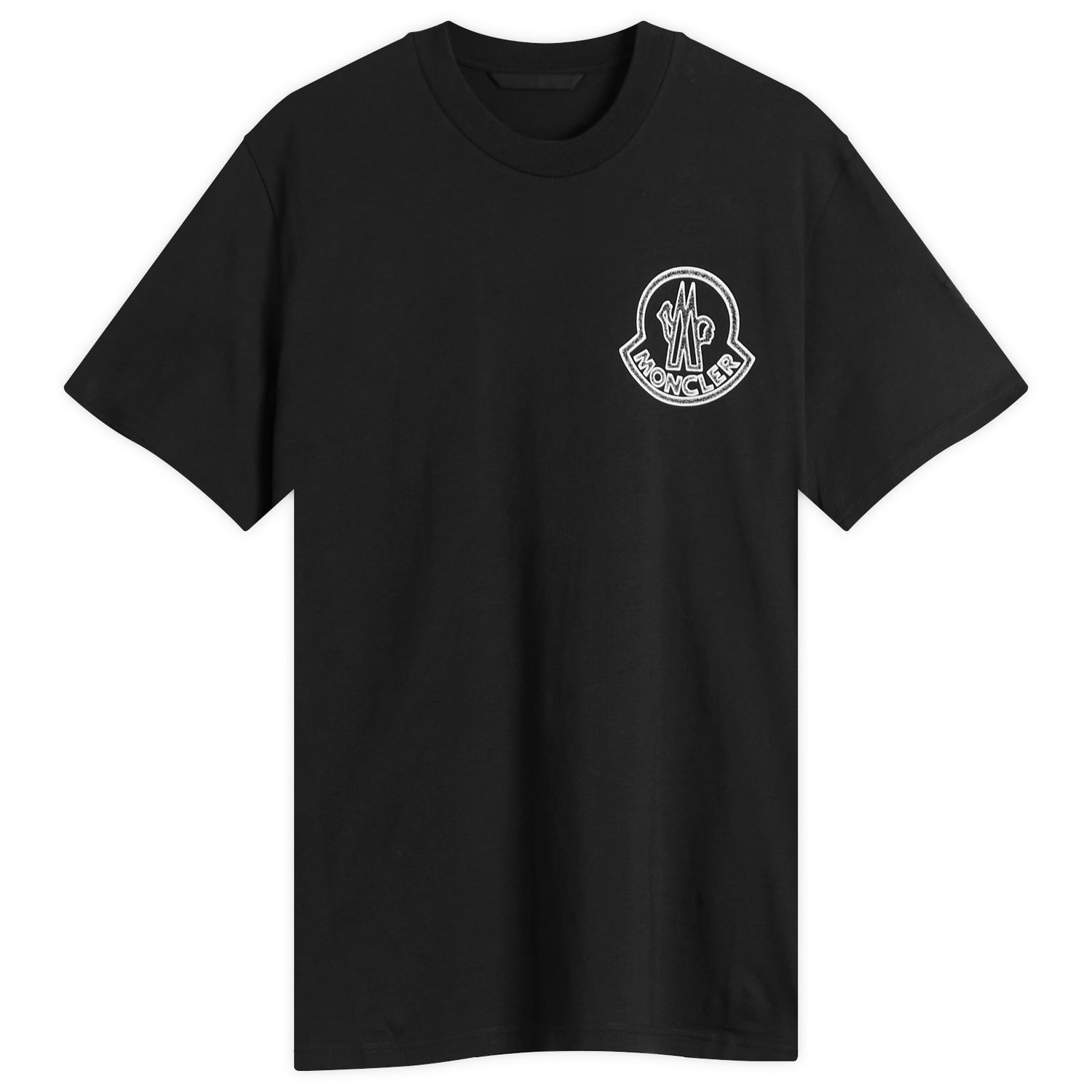 Tričko Moncler Moncler Large Logo T-Shirt Size X-Small Čierna | 8C000-56-89AJS-998, 0