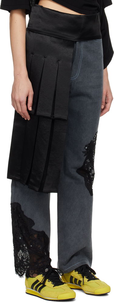 Opasok Collina Strada Collina Strada Satin Pleated Wrap Belt Čierna | XX1283, 1