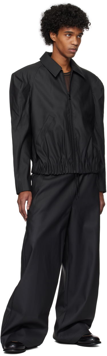 Nohavice Han Kjøbenhavn Relaxed Rubber Track Trousers Čierna | M-134392, 3