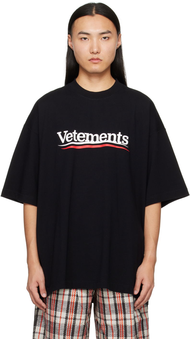 Tričko VETEMENTS Campaign T-Shirt Čierna | UE64TR440B, 0