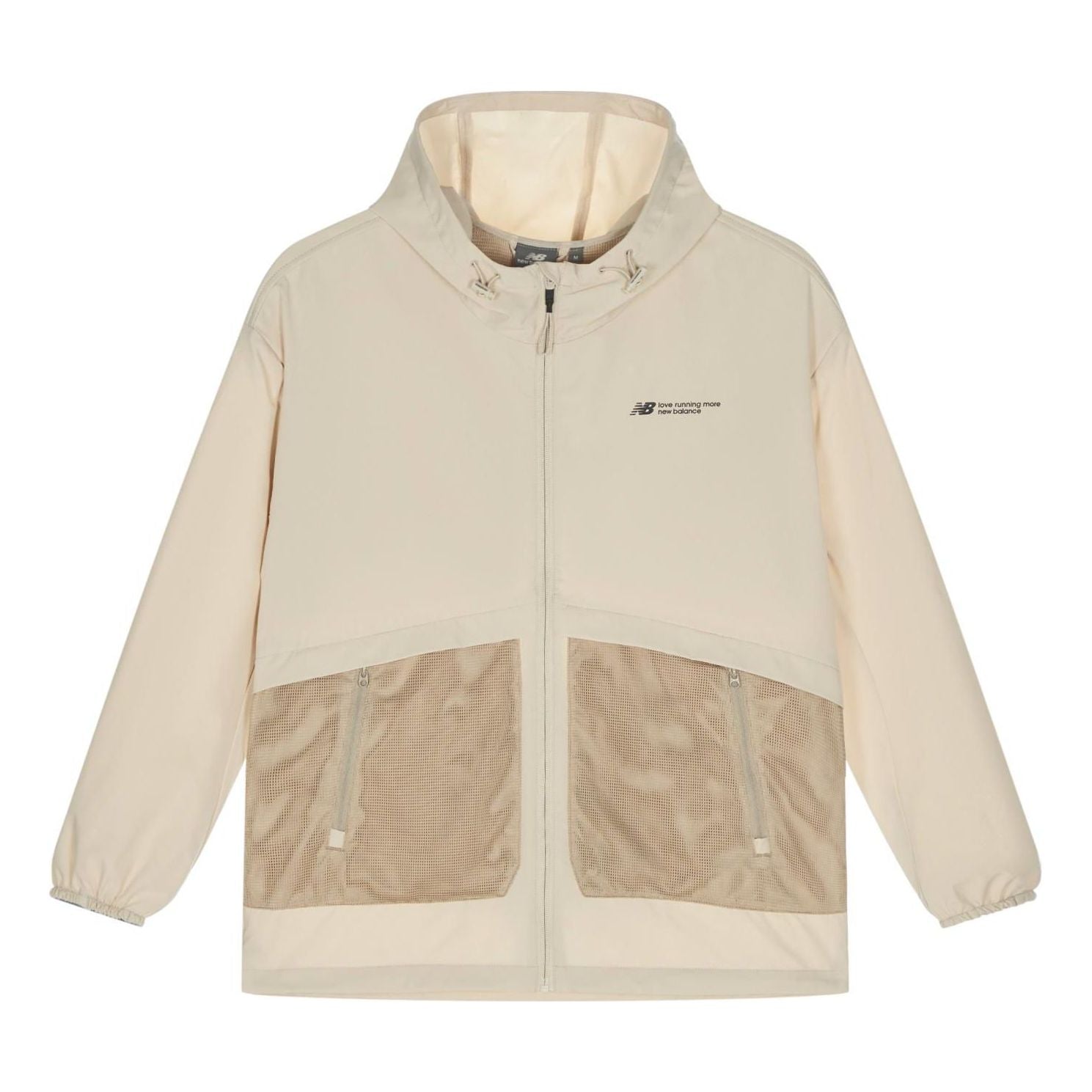 Vetrovka New Balance Woven Hooded Jacket Béžová | NAE24151-LB, 0