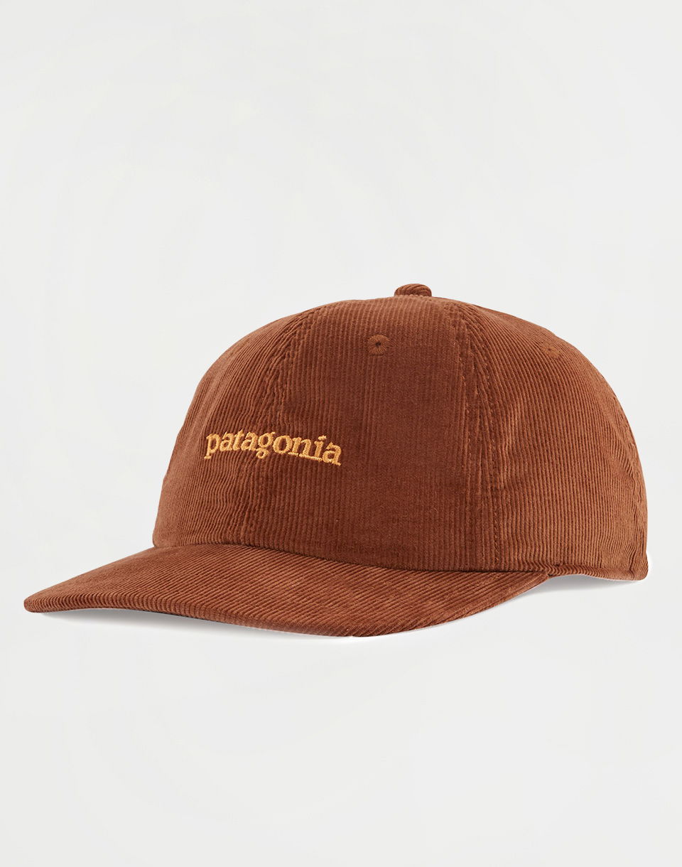 Klobúk Patagonia Corduroy Cap Text Logo Hnedá | 33535, 0