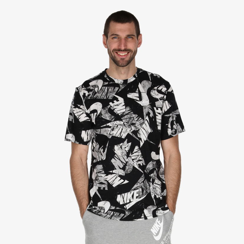 Tričko Nike M NSW ESS+ SPORT 3 TEE Čierna | DM6381-010