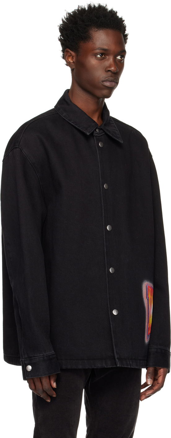 Bunda We11done We11done Loose Fit Denim Shirt Čierna | WD-DJ3-22-312-U-BK, 1