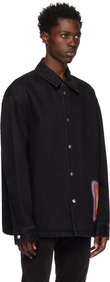 Bunda We11done We11done Loose Fit Denim Shirt Čierna | WD-DJ3-22-312-U-BK, 1