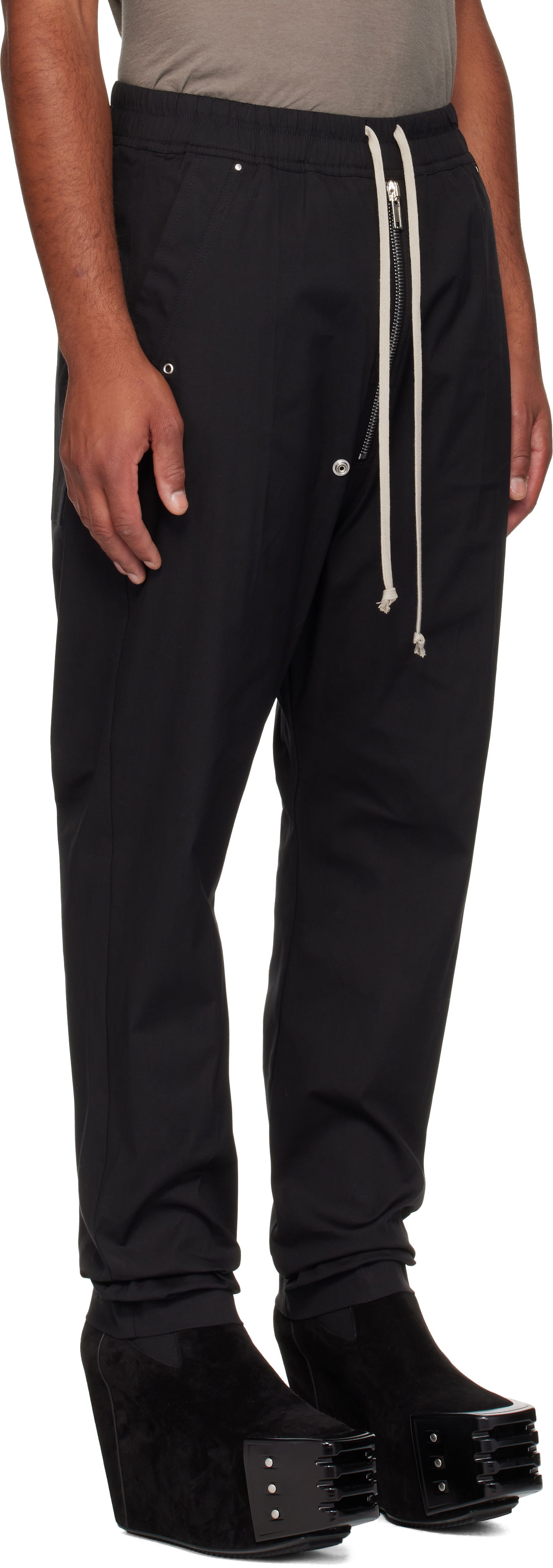 Nohavice Rick Owens Rick Owens Concordians Bela Trousers Čierna | RU02E1361 TE, 1