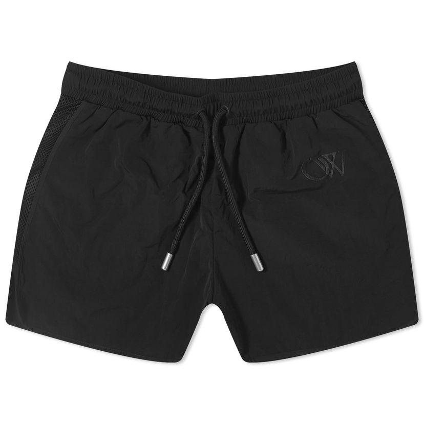 Šortky Off-White Crispy NY Mesh Shorts Čierna | OWVH050S24FAB0011010