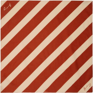Šál Burberry Striped Cotton Scarf Červená | 8101580, 0
