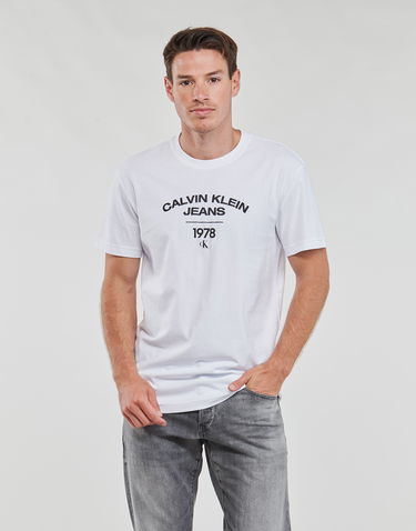 Tričko CALVIN KLEIN VARSITY CURVE LOGO T-SHIRT Tyrkysová | J30J324206-YAF, 1