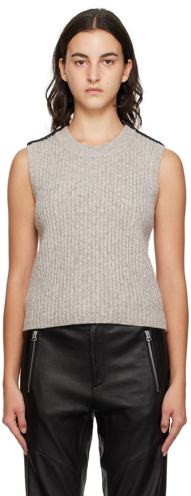 Sveter rag & bone Ingrid Knit Vest Šedá | WAS23F044FS44, 0