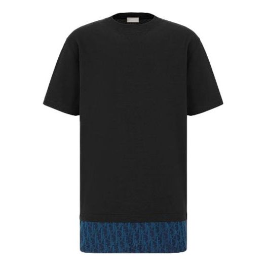 Tričko Dior Dior Oblique T-Shirt Čierna | 113J632A0677-C585, 0