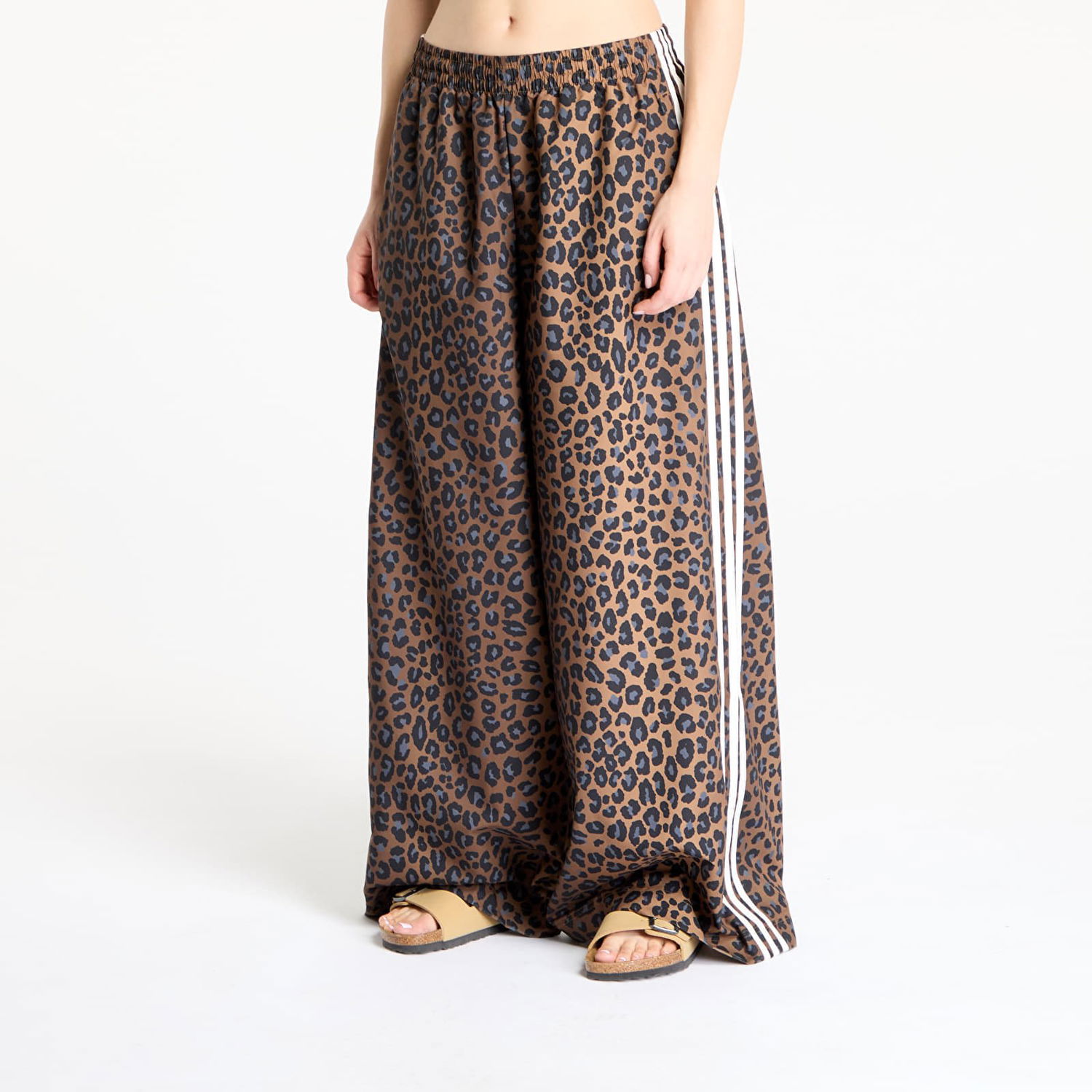Tepláky adidas Originals adidas Firebird Leopard Oversized Track Pants Hnedá | JW7302, 0
