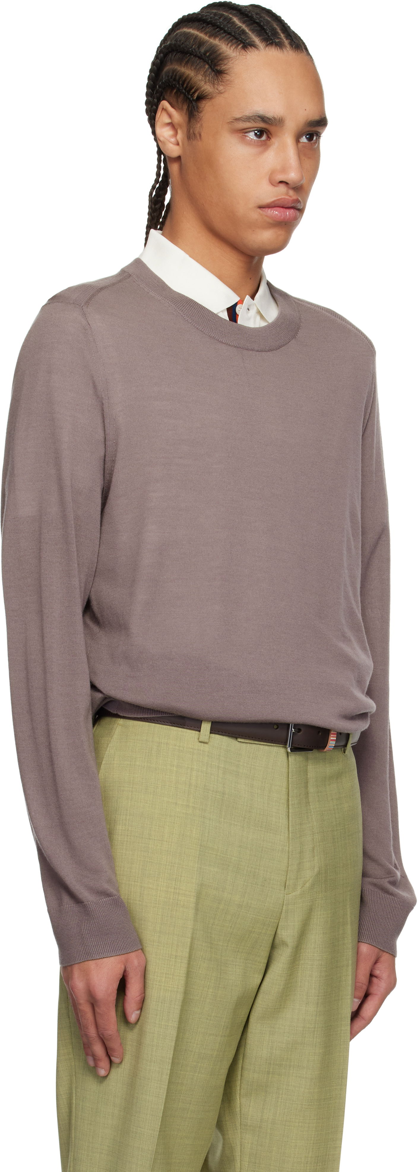 Sveter Paul Smith Paul Smith Merino Wool Sweater Hnedá | M1R-238Z-P02093-55, 1