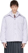 Striped Puffer Overshirt
