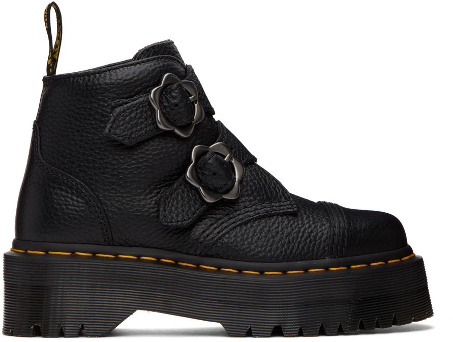 Tenisky a topánky Dr. Martens Devon Flower Buckle Platform Čierna | 27642001, 0