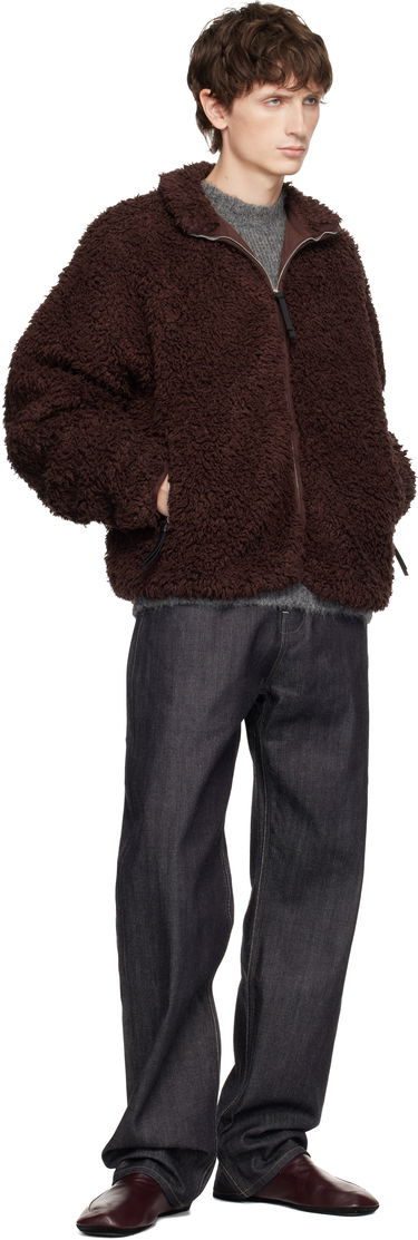 Bunda Jil Sander Jil Sander Fleece Zip Up Jacket Hnedá | J47BN0187_J20088, 3