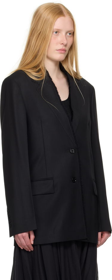 Bunda TOTEME TOTEME Raw Lapel Blazer Čierna | 253-WRZ0054-FB0435, 1