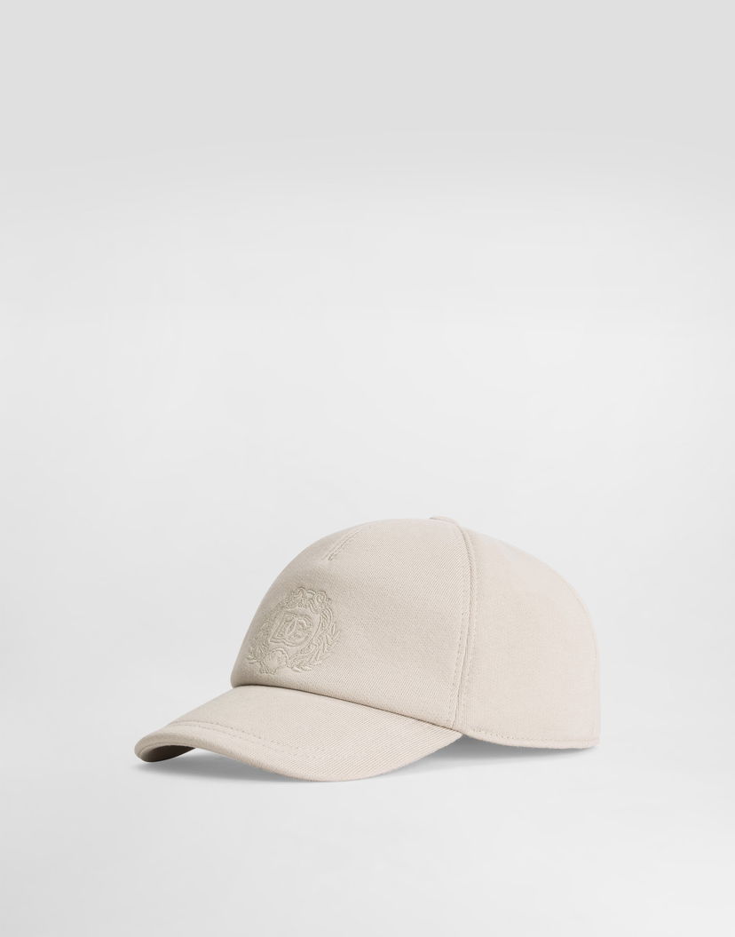 Šiltovka Dolce & Gabbana Dolce & Gabbana Fleece Baseball Hat with Embroidered Logo Béžová | LB4H80G7PEQM1217