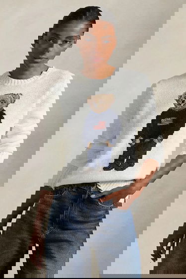 Sveter Polo by Ralph Lauren Polo Bear Crew Neck Sweater Biela | 211978359, 0