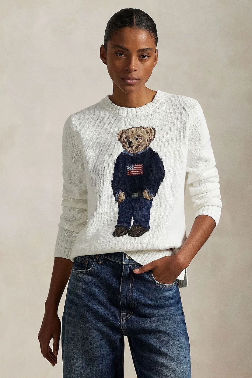 Sveter Polo by Ralph Lauren Polo Bear Crew Neck Sweater Biela | 211978359