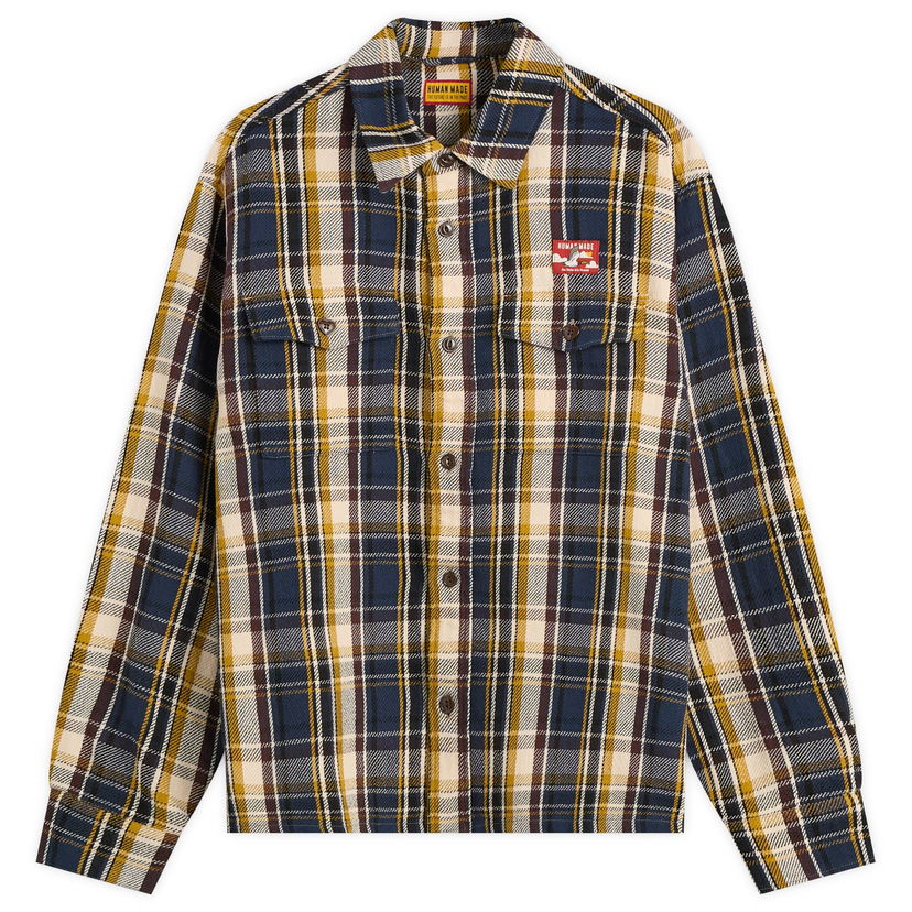 Košeľa Human Made Check Shirt Navy | HM30SH012-NVY