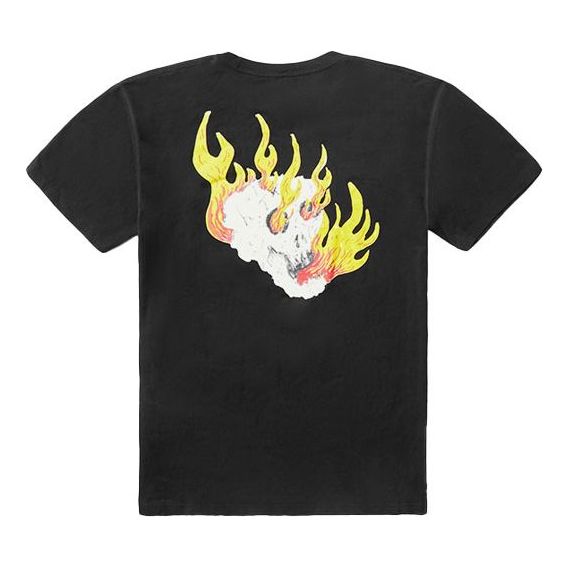 Tričko Vans Vans Flaming Skull Graphic T-Shirt Čierna | VN0A4MQDBLK, 0