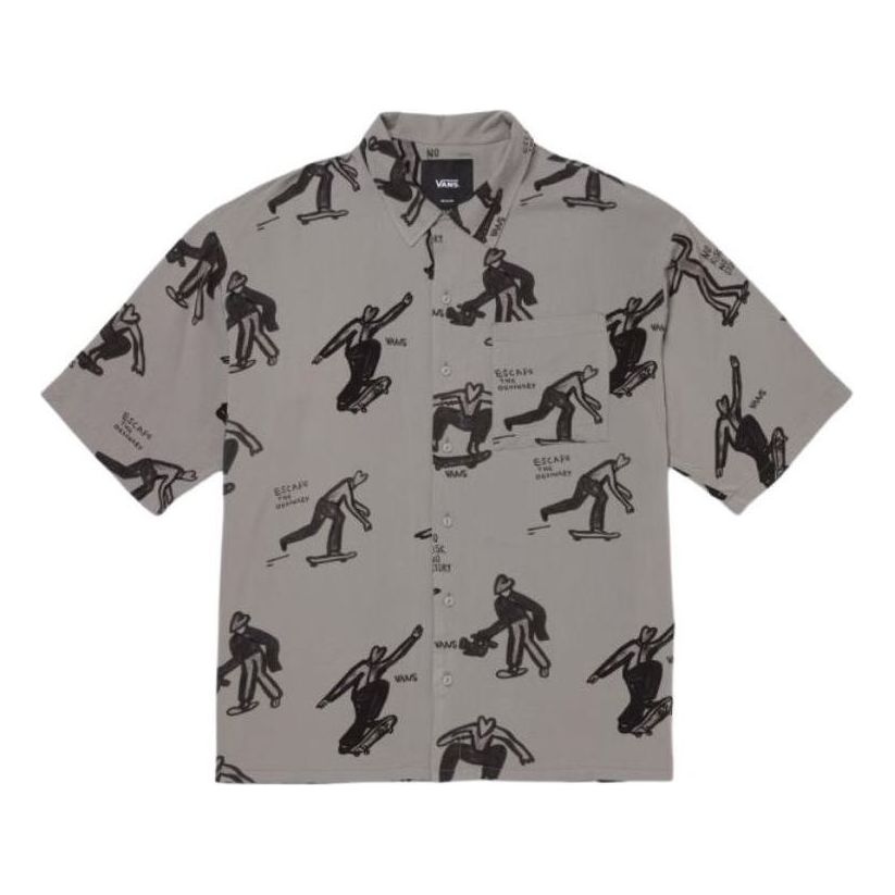 Košeľa Vans Artist Collection Short-Sleeved Shirt Šedá | VN000J2XDGC1