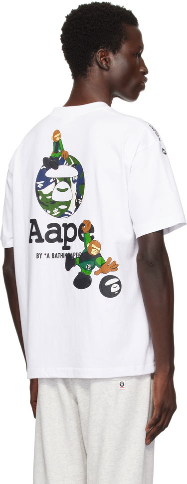 Tričko AAPE by A Bathing Ape AAPE by A Bathing Ape 'AAPER' T-Shirt Biela | AAPTEM1574XXNWHX, 2