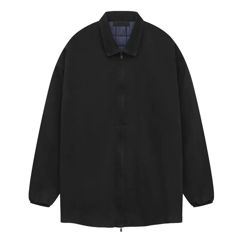 Vetrovka Fear of God Essentials Denim Filled Shirt Jacket Čierna | 202SP244591F