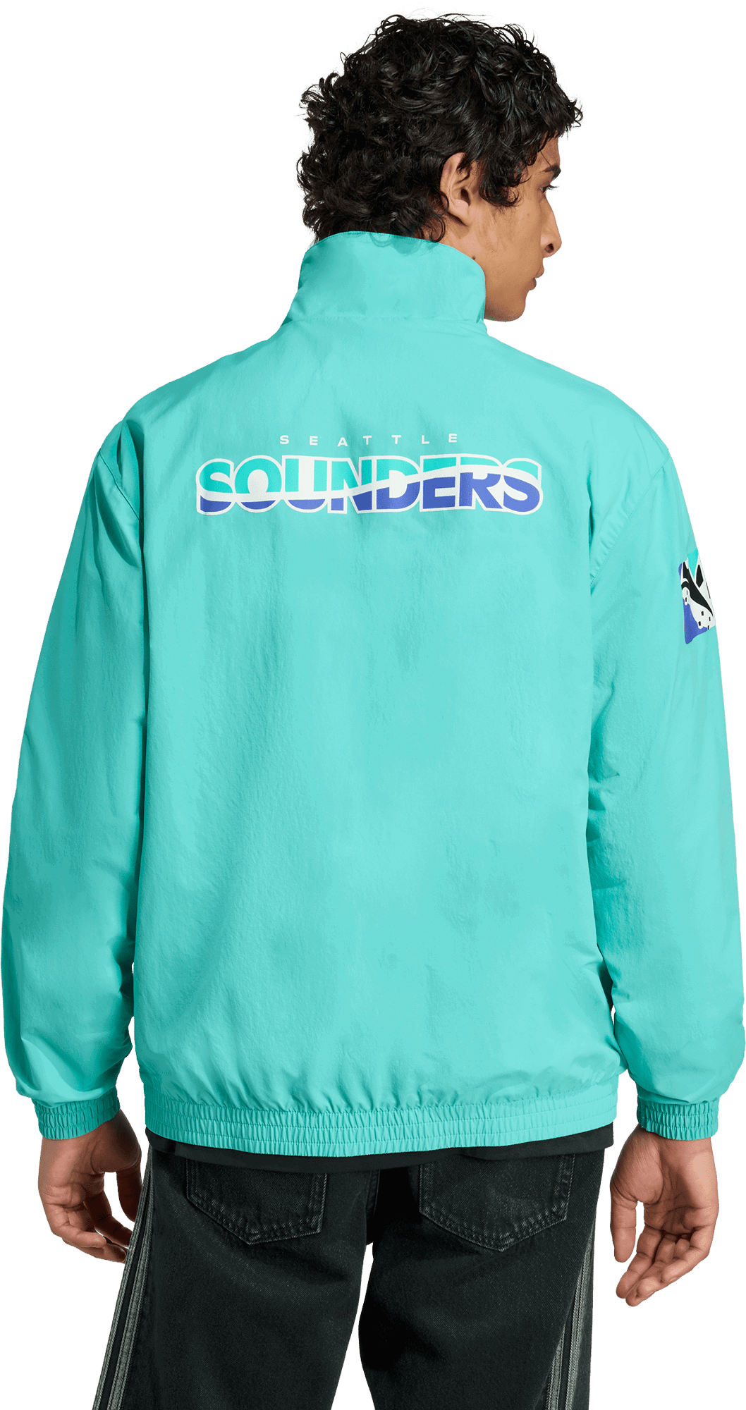 Vetrovka adidas Originals Originals Seattle Sounders FC Anthem Jacket Tyrkysová | jm5026, 1