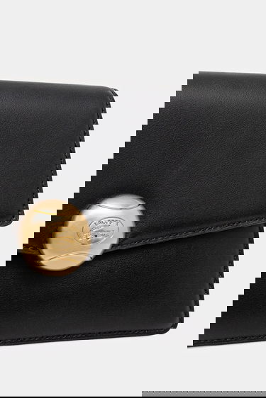 Kabelka Lacoste Lacoste Leather Shoulder Bag Čierna | NF5105IT, 3