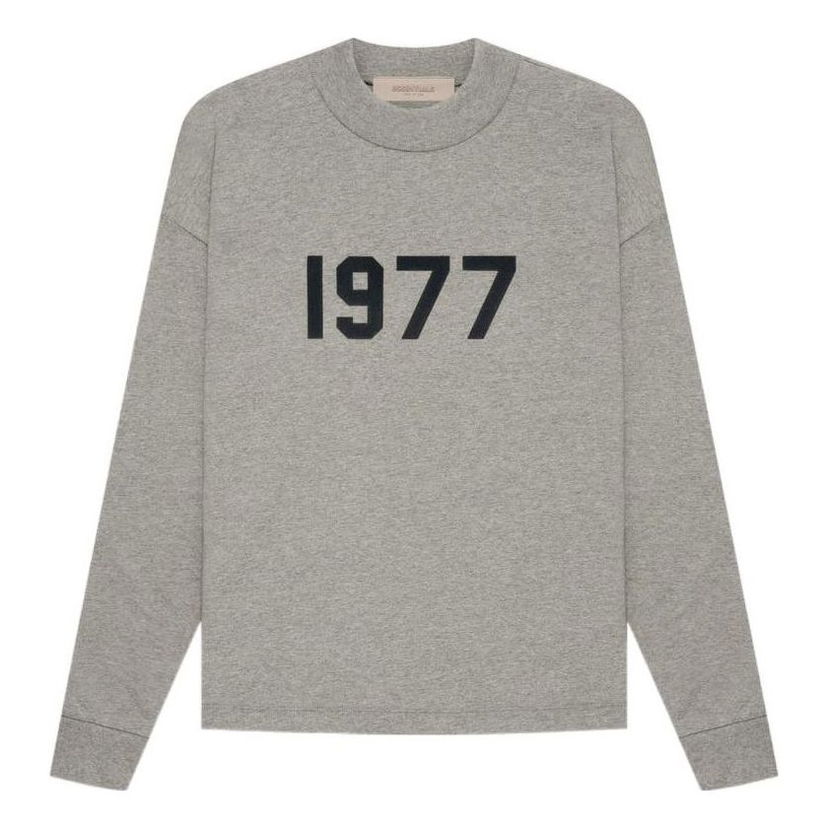 Sveter Fear of God Fear Of God Essentials 1977 Long Sleeve T-Shirt Šedá | FOG-SS22-926