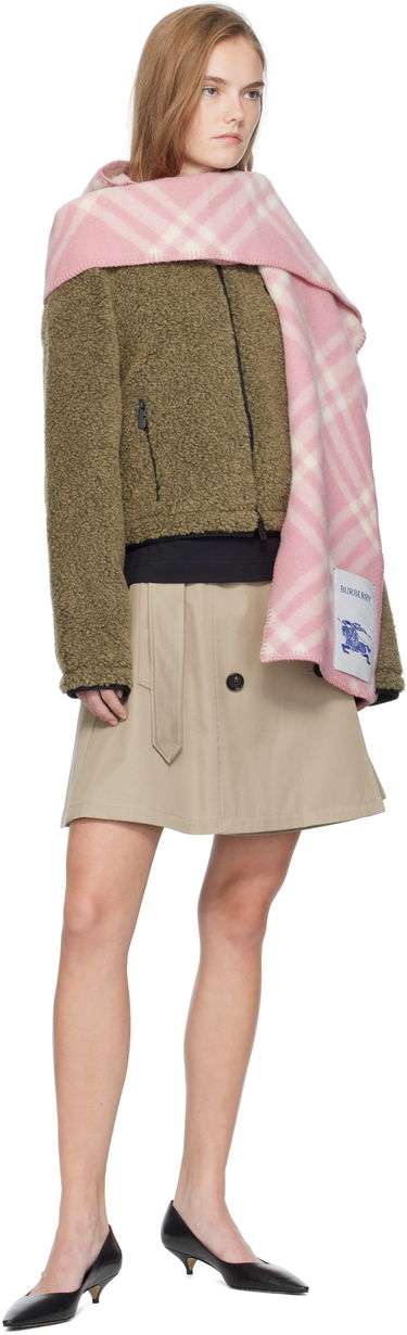 Šál Burberry Burberry Check Hooded Scarf Ružová | 8114136, 2