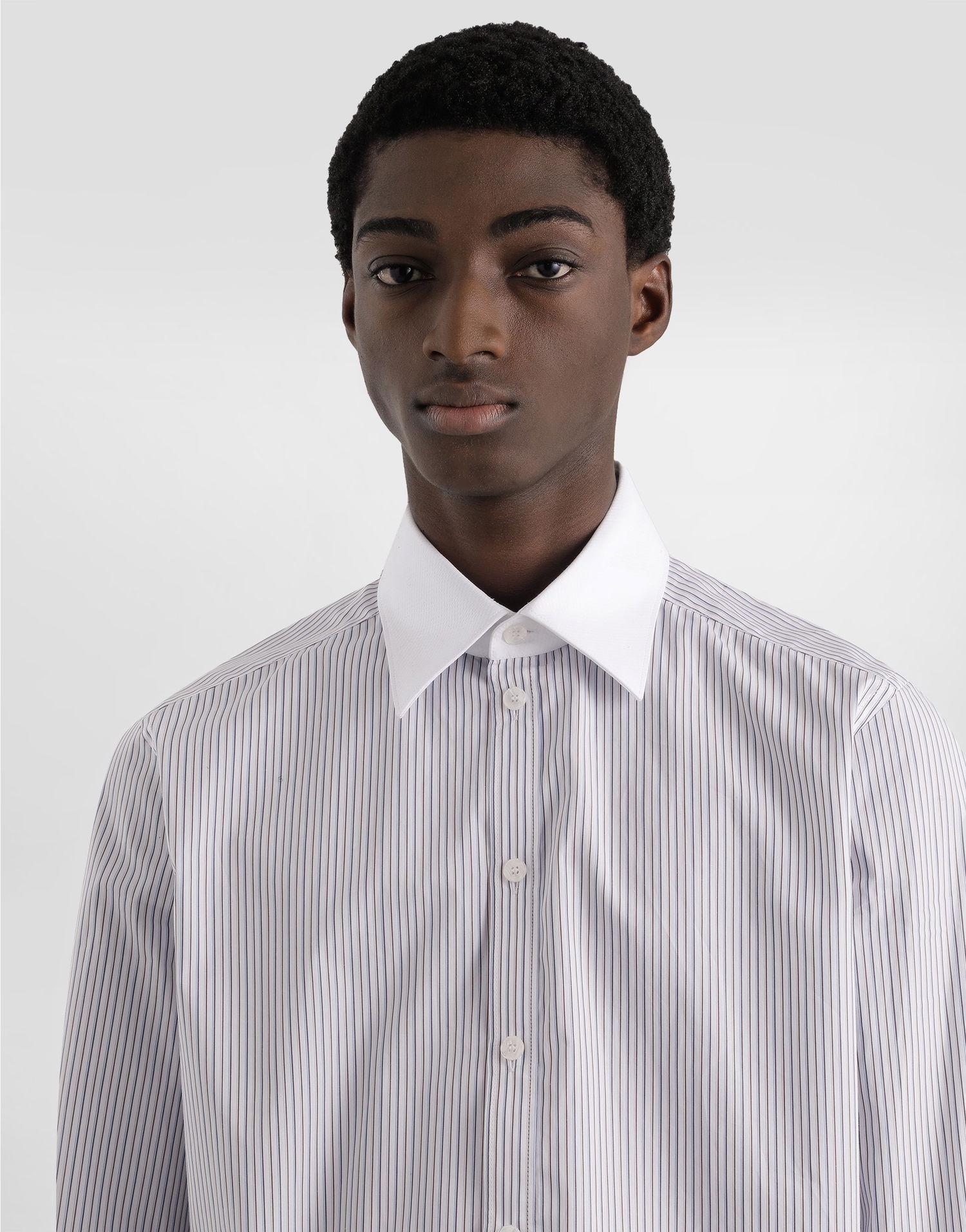 Košeľa Dolce & Gabbana Dolce & Gabbana Martini Striped Poplin Shirt Biela | G5NL8ZFR51BS8051, 1