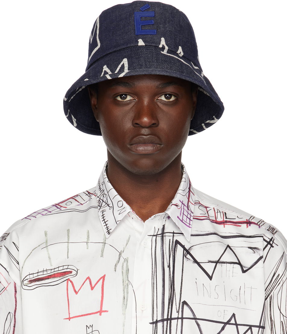 Klobúk Études Indigo Denim Crown Bucket Hat Modrá | E23NC921C00540, 0