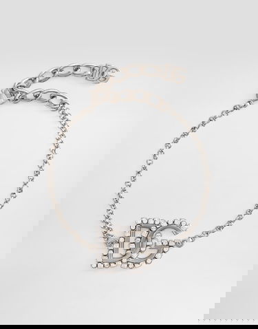 Náramok Dolce & Gabbana Silver Metal Fine Link Bracelet With Logo Metalická | WBR2L4W111187655, 0