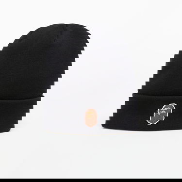 Kulicha BAPE A BATHING APE One Point Ape Head Knit Cap Čierna | 001HTL301006MBLK, 0