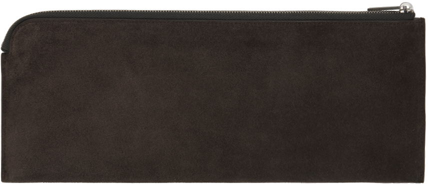 Suede Zip Pouch