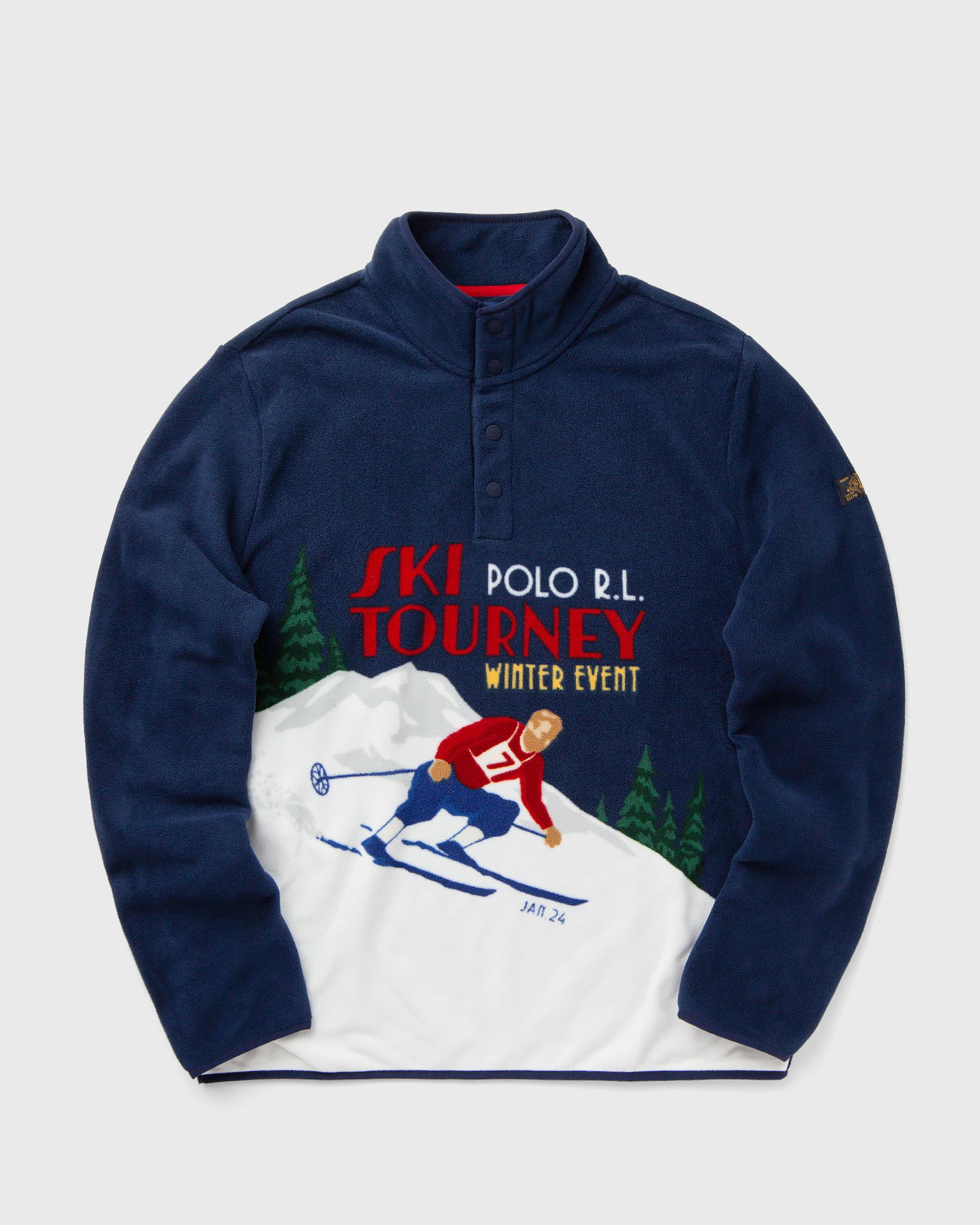 Half-Zips Sweatshirt With Print