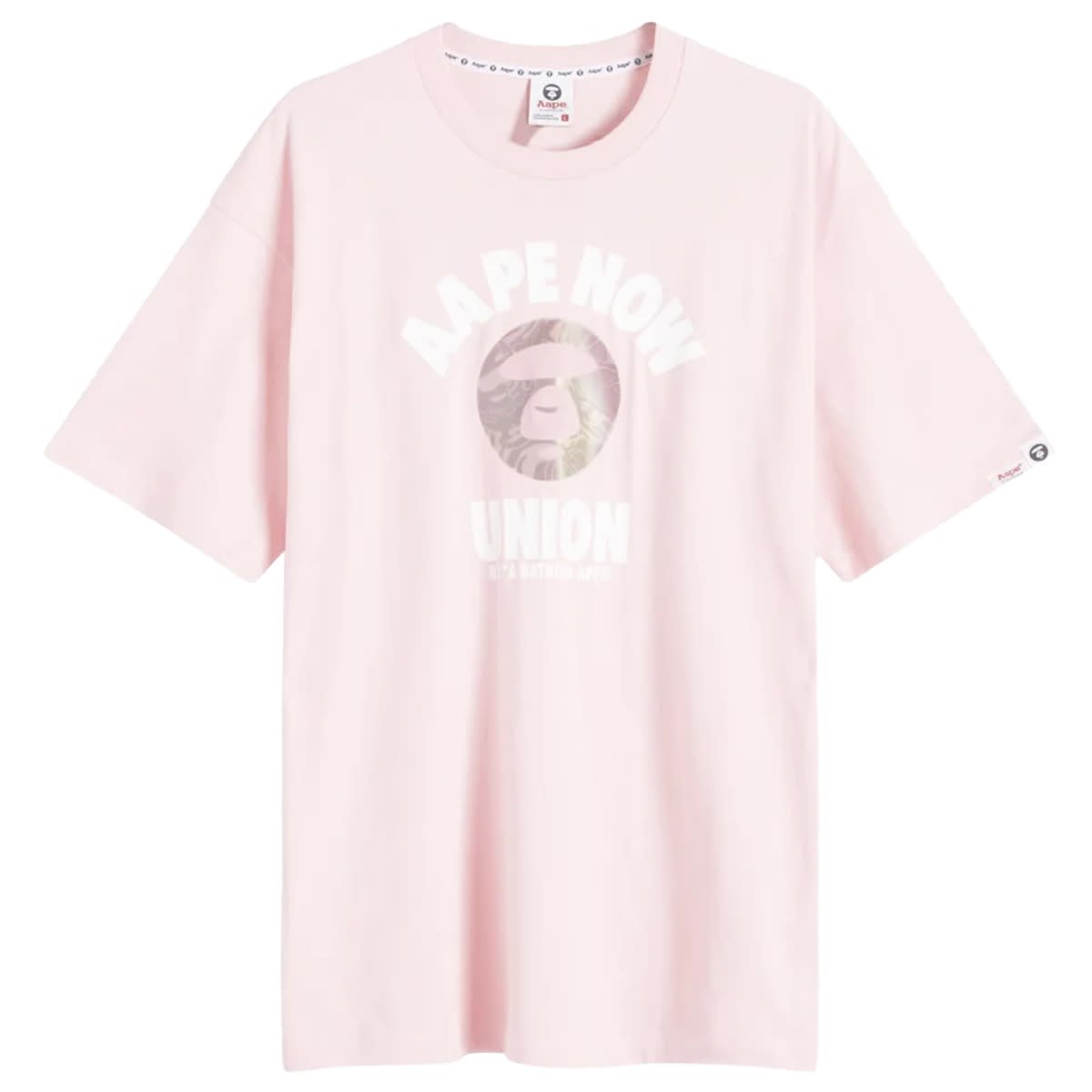Tričko AAPE by A Bathing Ape AAPE Union Moonface T-Shirt Ružová | AAPTEM1447XXMPKL, 1
