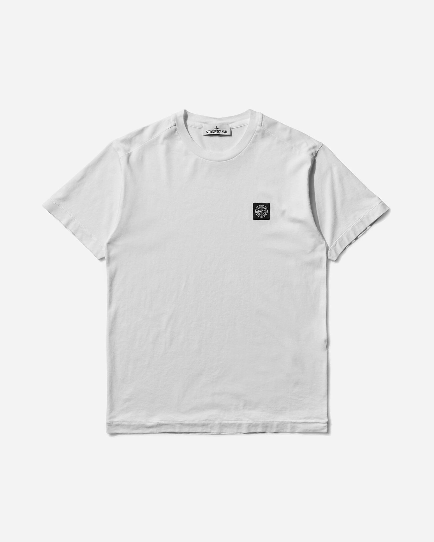 Tričko Stone Island Garment Dyed Logo Tee Biela | K2S15-2100027-S0013 V0001, 1