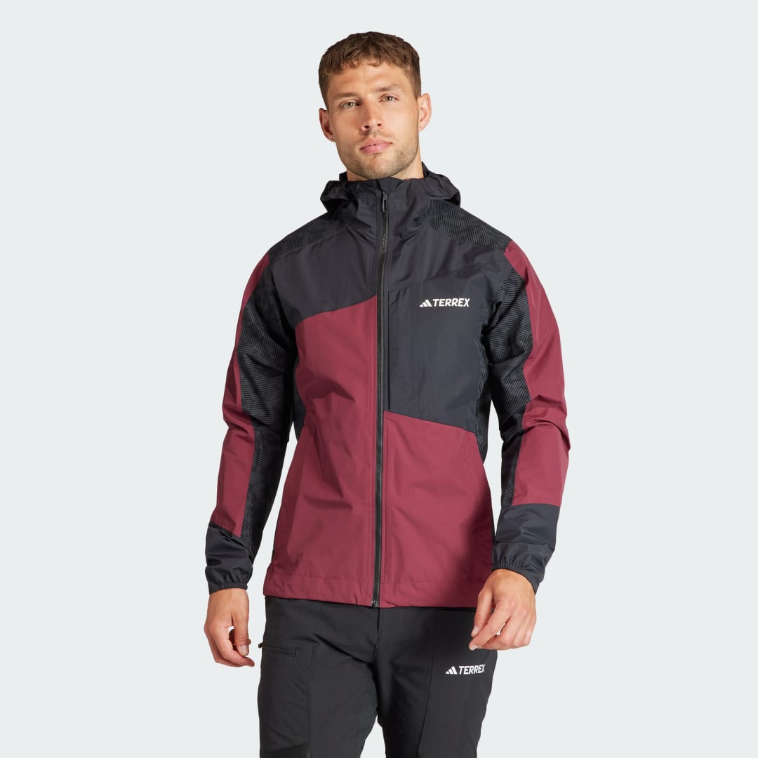 Bunda adidas Performance TERREX Xperior Hybrid RAIN.RDY Červená | IB4958, 1