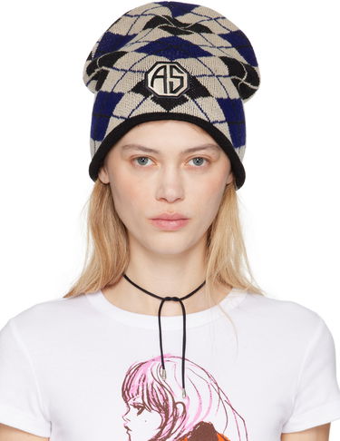 Kulicha Anna Sui Anna Sui Argyle Patch Beanie Rôznofarebný | 624U90, 0