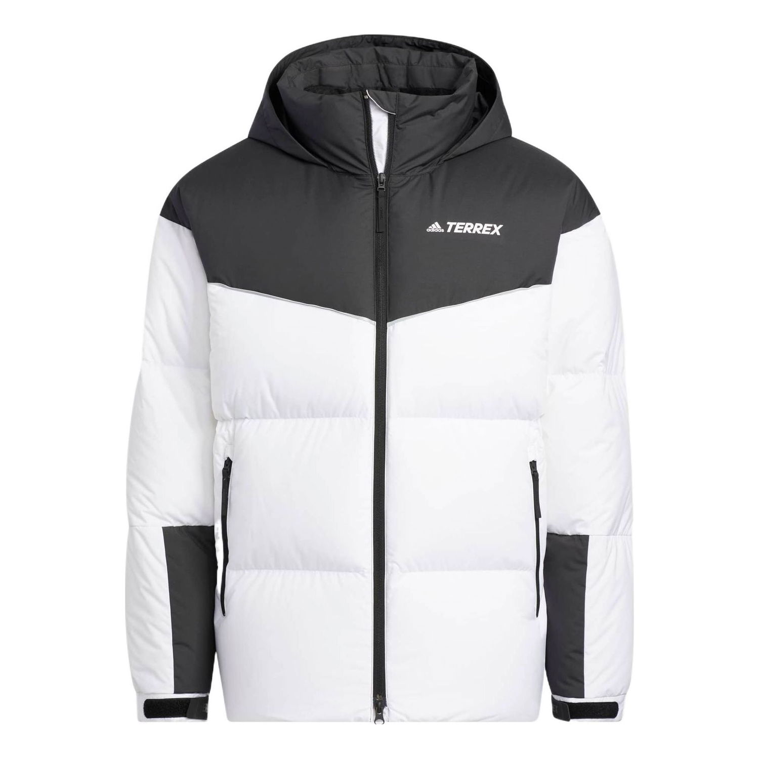Prešívaná bunda adidas Originals Terrex Hooded Down Puffer Jacket Biela | HN2007, 0