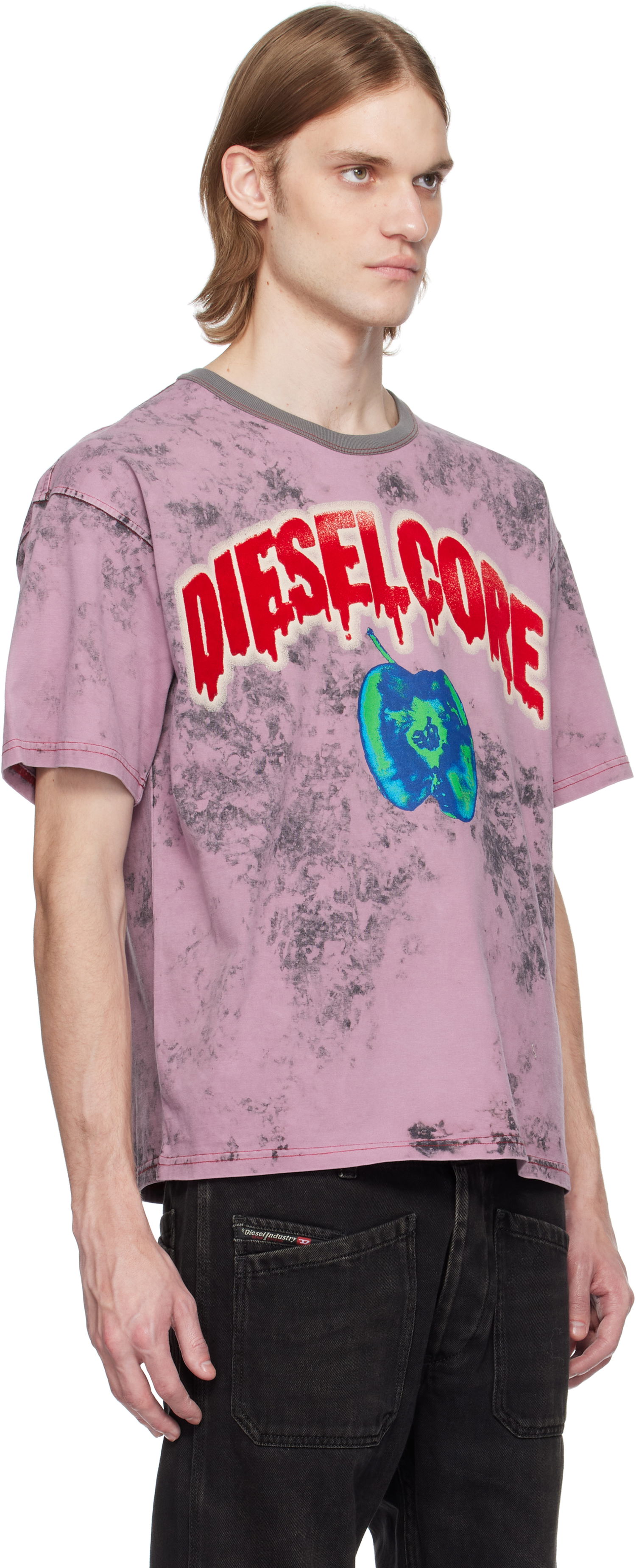 Tričko Diesel Diesel T-Boxt-R9 Graphic T-Shirt Ružová | A16164-0GIAR-3DMA, 1