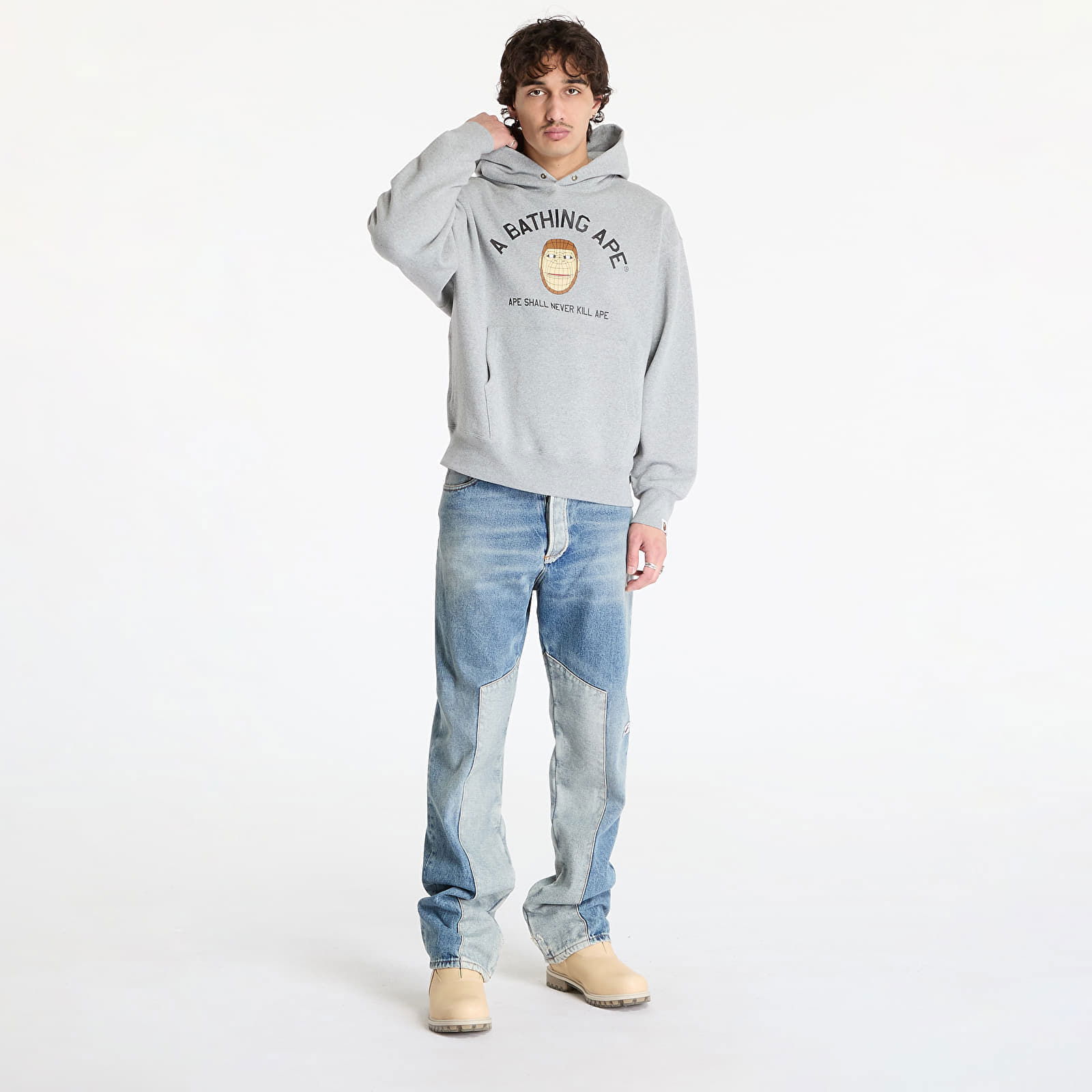 Polygon Relaxed Fit Pullover Hoodie