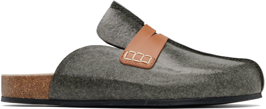 Doplnky JW Anderson JW Anderson Laminated Felt Mules Zelené | ANW42003D, 0
